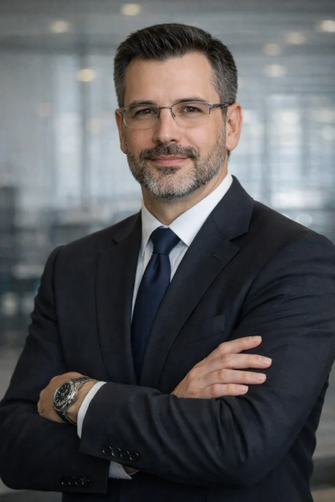 Professional portrait of the founder of Morocco Legal Hub specializing in legal risk assessment